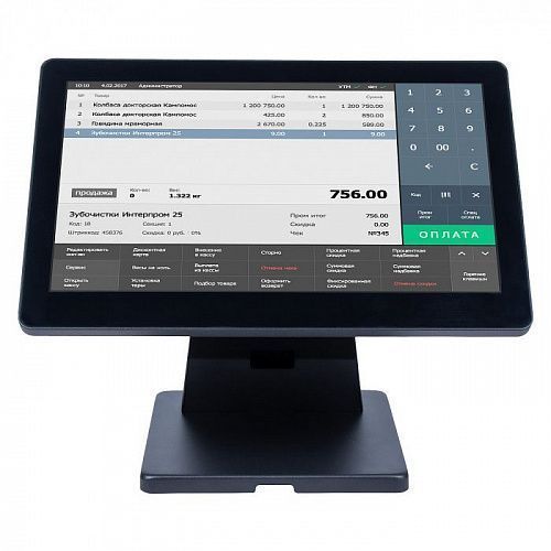 Сенсорный моноблок POSCenter Atlas (15", PCAP, J4125, RAM 8Gb, SSDM2 128Gb, БЕЗ MSR) без ОС - ITsale