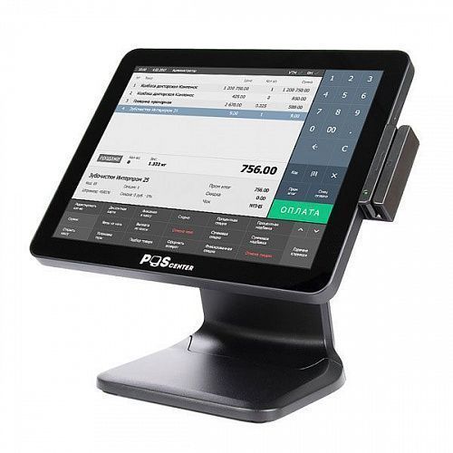 Сенсорный моноблок POSCenter POS101 Pro (15", PCAP, N100, RAM 8Gb, SSD M2 128Gb, MSR) Windows - ITsale