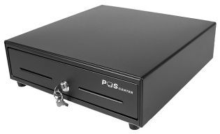 Денежный ящик POScenter 13EМ 330x335x90, механический, PUSH, черный - ITsale - thumb