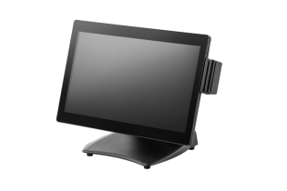 Сенсорный POS-монитор 15.6" АТОЛ TM16, P-CAP, без рамки, ридер МК, HDMI+VGA, складная подставка, встроенные динамики, цвет черный - ITsale - thumb