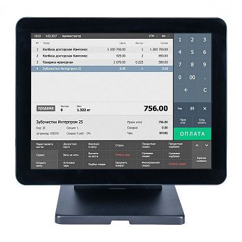 Сенсорный моноблок POSCenter Atlas (15", PCAP, J4125, RAM 8Gb, SSDM2 128Gb, 8U-2C-L-H-V, MSR) без ОС - ITsale - thumb