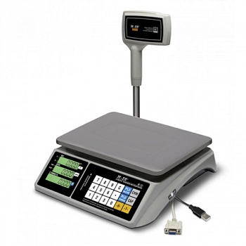 Торговые настольные весы M-ER 328ACPX-32.5 LCD c RS 232 и USB - ITsale - thumb