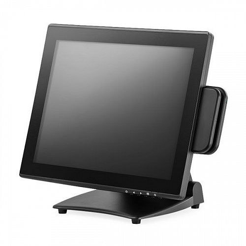 Сенсорный POS-монитор 15" АТОЛ TM15, P-CAP, без рамки, ридер МК, HDMI+VGA, складная подставка, встроенные динамики, цвет черный - ITsale