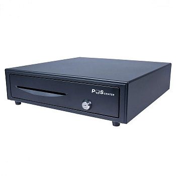 Денежный ящик PОScenter 16EM 410x415x100 механический, PUSH, черный - ITsale - thumb