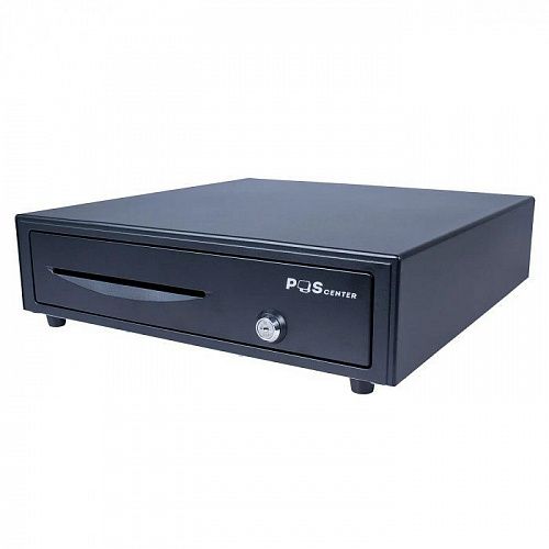 Денежный ящик PОScenter 16EM 410x415x100 механический, PUSH, черный - ITsale