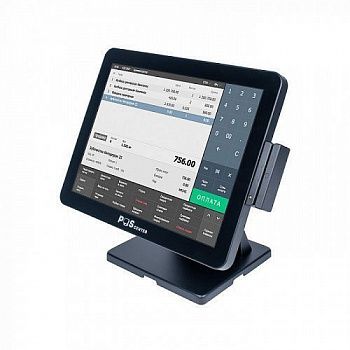 Сенсорный моноблок POSCenter Atlas (15", Resistive, J4125, RAM 4Gb, SSDM2 128Gb, MSR) без ОС - ITsale - thumb