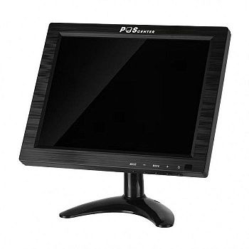 Монитор POScenter 9.7" 1024x768, VGA 1.8 м, подставка, черный - ITsale - thumb