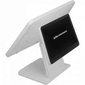 Pos-терминал Вики Макс+ (белый 15.6" N5095 8/128 WiFi BT второй дисплей 11.6" Win10Pro) - ITsale - thumb