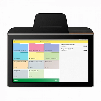 ККТ "MSPOS-Т-Ф" v.103 без ФН/4G + аккумулятор, (ПО "1С:Мобильная касса") - ITsale - thumb