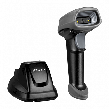 Беспроводной сканер штрих-кода 2D MINDEO CS2290-HD серый/черный с подставкой (CS2290-HD(BT)) - ITsale - thumb